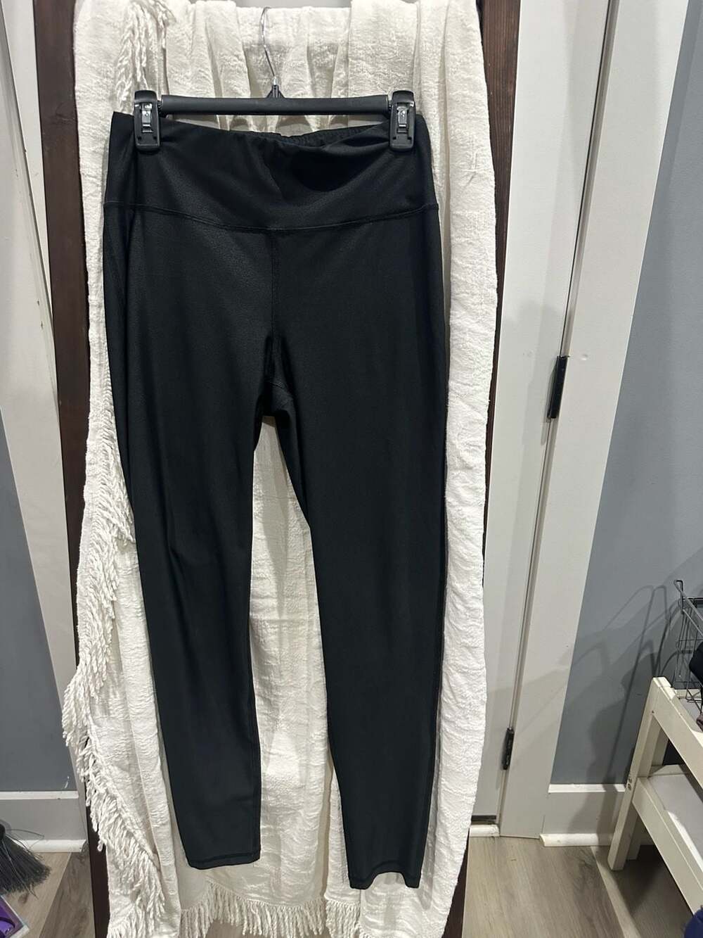 Mono B Leggings Size L Black APH6119 Athletic Workout Activewear
